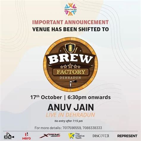 Anuv Jain Live Show, Brew Factory Dehradun, Dehra Dun, 17 October 2021