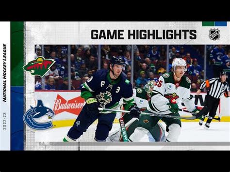 Canucks Game Day Highlights | Minnesota Wild at Vancouver Canucks 12.10 ...