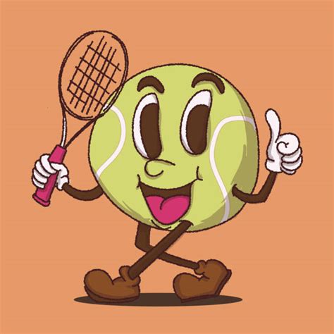 Vintage Tennis Balls Drawing Illustrations, Royalty-Free Vector Graphics & Clip Art - iStock