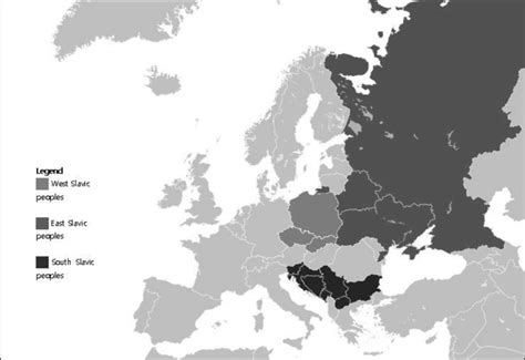 Countries with predominantly Slavic population (Source:... | Download ...