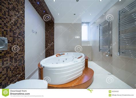 Interior of a Luxury Bathroom with Jacuzzi Tub Stock Photo - Image of estate, luxury: 62256322