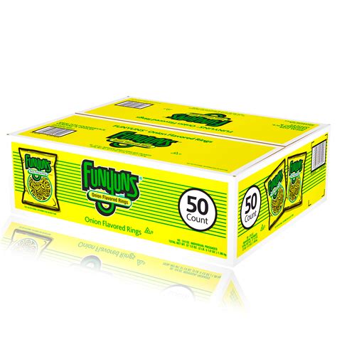 Funyuns Original Snack Size 21g 50 Pack Box BB 31/1/23 – United Sweets