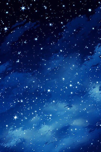 Premium Photo | An illustration of the night sky with stars