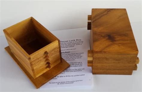 The Secret Lock Box Money Puzzle Box, Diy Puzzles, Wooden Puzzle Box, Custom Puzzle, Wooden ...