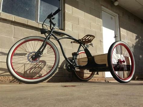 Vintage Tricycle Bike with Red Rims