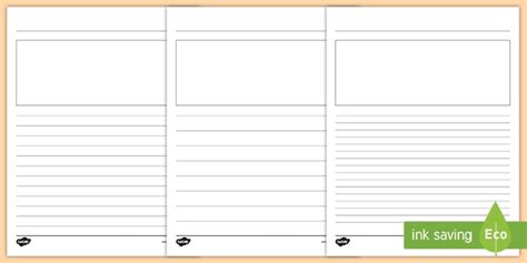 Blank Journal Template | Diary Entry Template for Kids | ELA