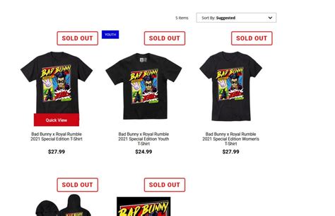 Bad Bunny's WWE Merchandise Has Completely Sold Out