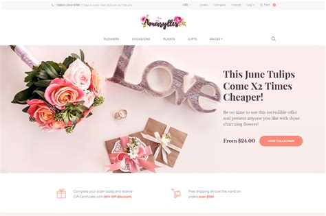 26 Beautiful Flower Website Templates For Spring Mood 2021 - Colorlib