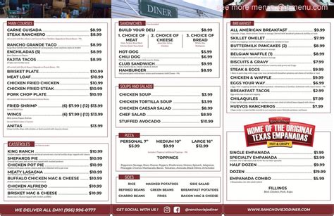 Online Menu of Rancho Viejo Diner Restaurant, Rancho Viejo, Texas, 78575 - Zmenu