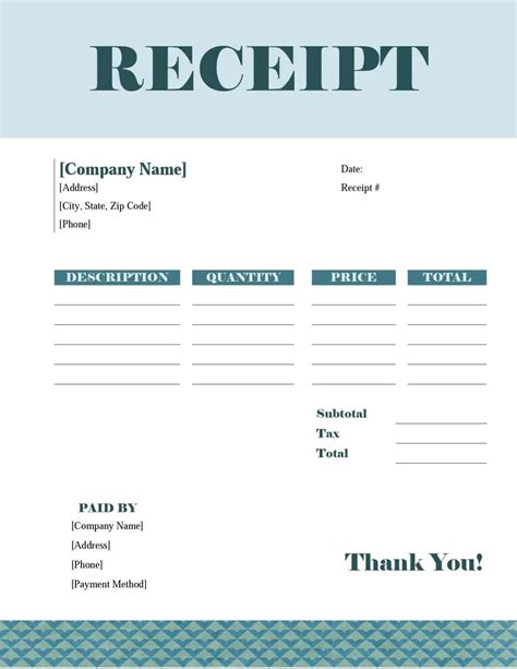 simple receipt template in microsoft word excel templatenet - 10 simple receipt templates free ...