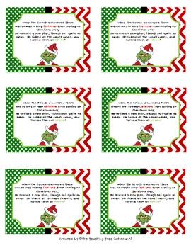 Grinch Candy Cane Tags by The Teaching Tree | Teachers Pay Teachers