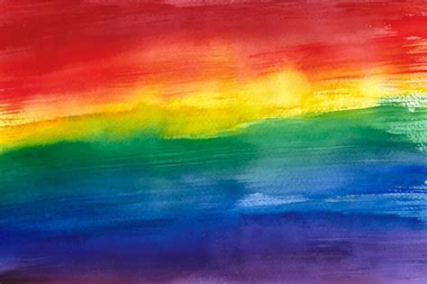 Free Vector | Hand painted watercolor pride day flag