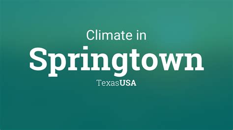 Climate & Weather Averages in Springtown, Texas, USA