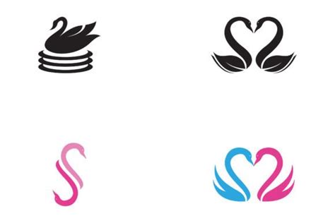 Love Swan Logo Symbol Graphic by Nur design · Creative Fabrica