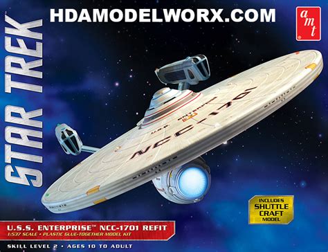 Star Trek USS ENTERPRISE NCC-1701 REFIT 1:537 Scale Model Ki