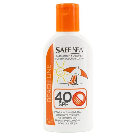 Safe Sea Jellyfish/Sea Lice Sunblock Lotion, SPF 40, 4oz - Walmart.com ...