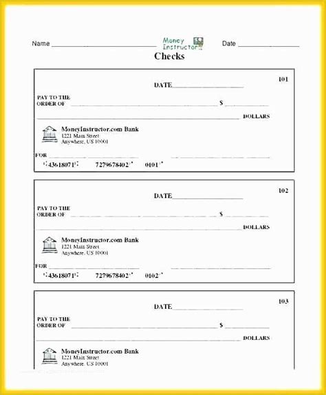 53 Large Fake Check Template Free | Heritagechristiancollege