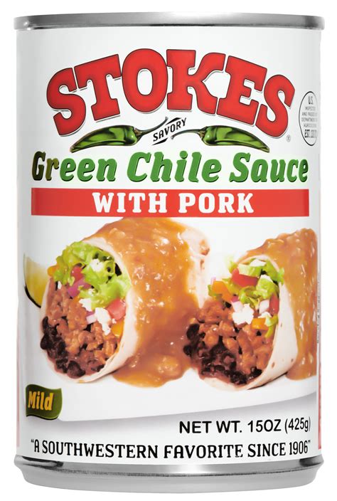 GREEN CHILE SAUCE WITH PORK – Stokes Canning Company