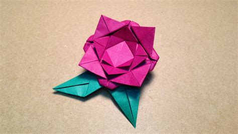 Origami Flower Instructions. Rose. Easy for children