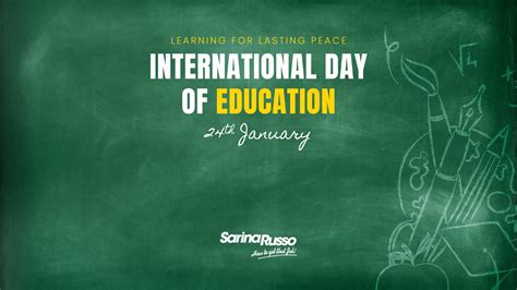 Enhancing lives through education on International Day of Education ...