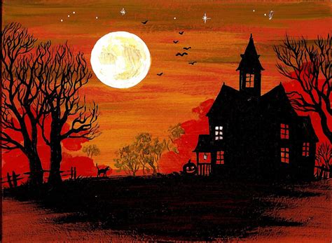 to paint | Halloween painting, Halloween prints, Halloween folk art