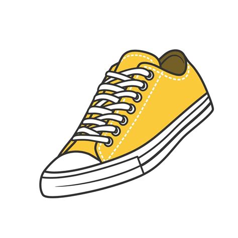 Sneakers shoes vector illustration with color 11133918 Vector Art at Vecteezy