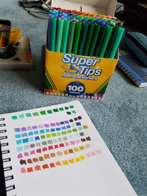 Super Tips Washable Markers Crayola 100 Count Drawing & Painting Crafts