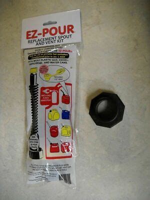 EZ POUR SPOUT With CHILTON CAN ADAPTER Combo Gas Cans Replacement Spout P500 BLK | eBay