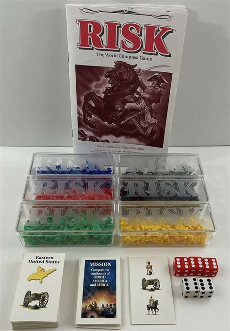 Vintage RISK Game Board, Game Piece Replacement ONLY, 1998 Parker Brothers