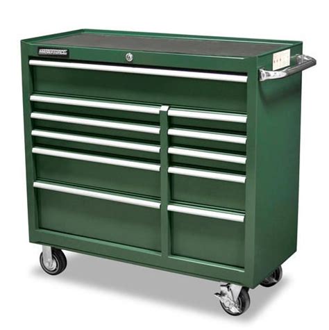 Masterforce® 41 green rolling toolbox | Tool cabinet, Drawers, Tool storage