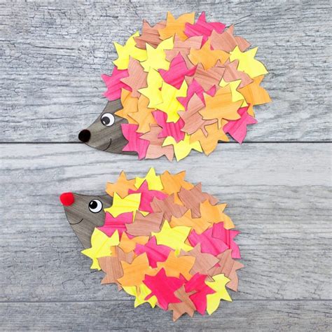 How to Make the Cutest Fall Hedgehog Craft | Fall arts and crafts ...