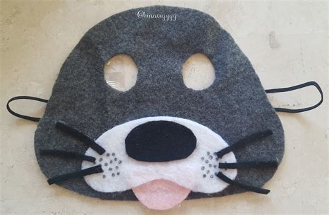 handmade felt seal face mask Animal Costumes, Diy Costumes, Halloween Costumes, Fall Crafts ...