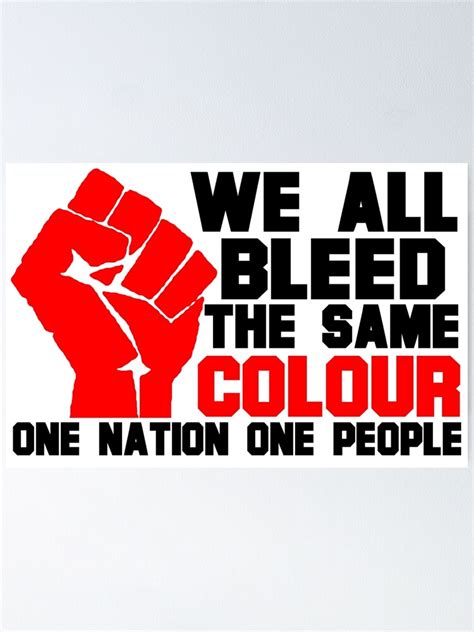 "ONE NATION ONE PEOPLE" Poster for Sale by truthtopower | Redbubble