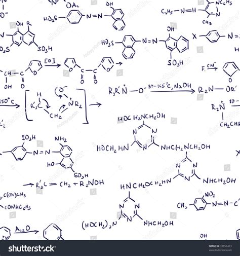 Chemistry Formulas Seamless Abstract Background Vector Stock Vector ...