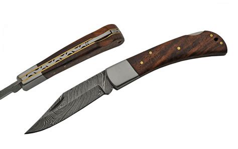 Damascus Steel Folding Knife | Rite Edge 3.5" Blade Classic