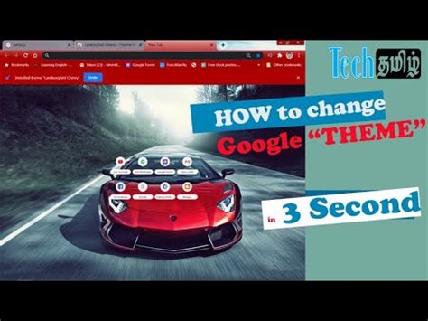 Google chrome themes in 3 seconds - YouTube