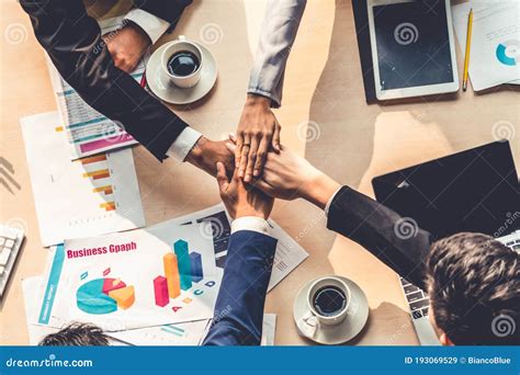 Happy Business People Celebrate Teamwork Success Stock Image - Image of help, hands: 193069529