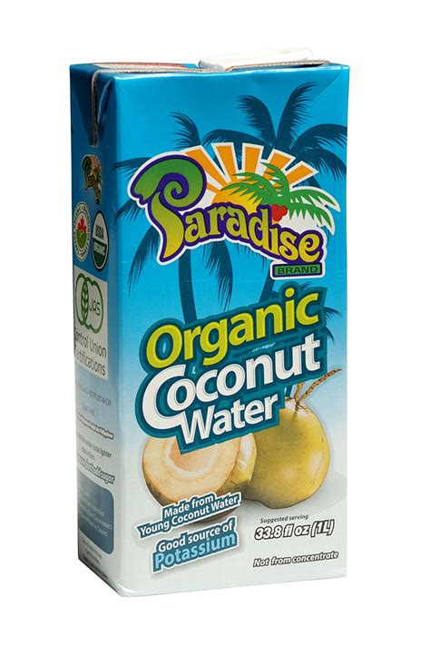 Paradise Brand Organic Coconut Water 1L - profoodcorp.com