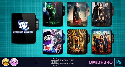 DC Extended Universe Movies Folder Icon Pack by OMiDH3RO on DeviantArt