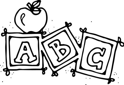 small abcd coloring pages