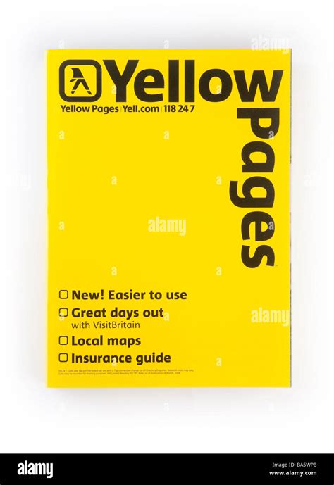 Yellow Pages phone directory book Stock Photo - Alamy