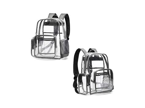 Clear Backpack, Durable School Backpack with Laptop Compartment Clear Backpack with Reinforced ...