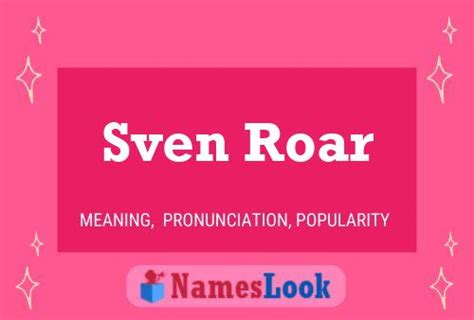 Sven Roar Meaning & Pronunciation | NamesLook