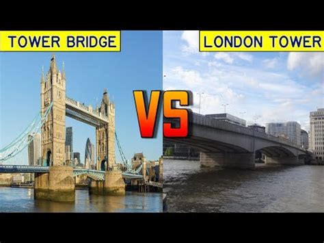 Tower Bridge vs London Tower Comparison - YouTube