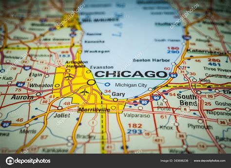 Chicago Map — Stock Photo © aallm #393696236