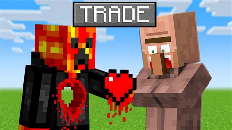 Minecraft But You Can Trade Your Hearts - YouTube