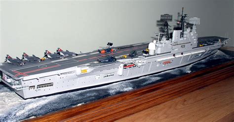 Model of H.M.S. Ark Royal -R09. | Model warships, Aircraft carrier, Hms ark royal