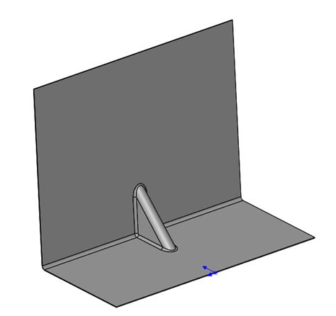 SOLIDWORKS Sheet Metal Gusset Tool for adding gussets to bent parts