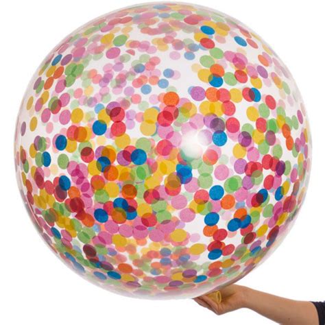 HUGE CONFETTI BALLOON Confetti Balloon 3ft Balloons Huge - Etsy