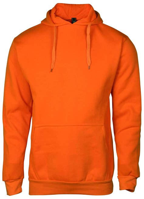 9 Crowns - 9 Crowns Men's Bright Neon Pullover Sweater Hoodie (Large, Neon Orange) - Walmart.com ...